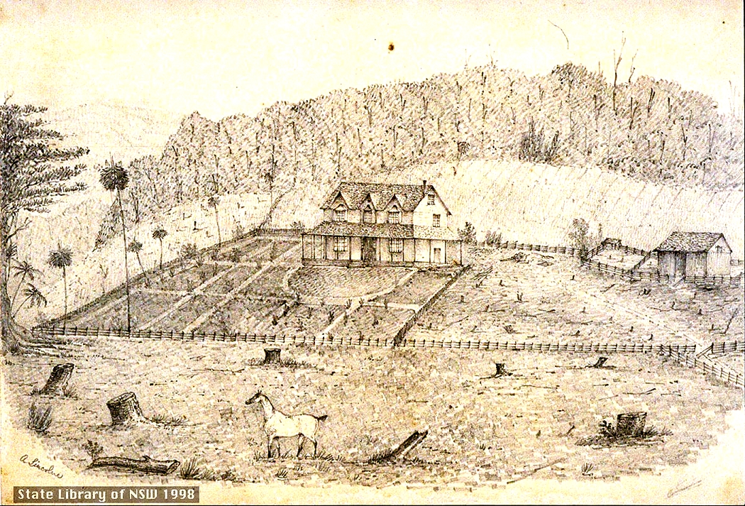 Sketch of “Waughope” 1840 - 1845